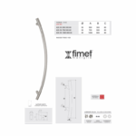 Maniglione Montana Ø30 Interasse 800 mm.1000x80h AISI304 Inox Satinato | Fimet Maniglie