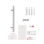 Maniglione Singapore 40x10mm Interasse 300 mm.500x62h AISI304 Inox Satinato | Fimet Maniglie