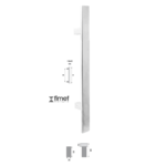 Maniglione Colorado 40x10mm Interasse 300 mm.500x50h AISI304 Inox Lucido | Fimet Maniglie