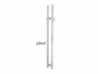 Maniglione Ecuador Ø35 Interasse 1000 mm.1250 Con Chiave + Nottolino AISI304 Inox varie finiture | Fimet Maniglie - immagine 2