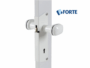 Serratura Per Porta Soffietto Con Pomolo In ABS-alluminio varie finitureMarrone | Forte - immagine 2