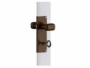 Serratura Per Porta Soffietto Con Pomolo In ABS-alluminio varie finitureMarrone | Forte - immagine 4