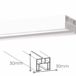 Binario Scorrimento Porta A Soffietto 001-Bianco cm.250 | Forte