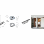 CERNIERA PORTA A BILICO PIVOTANTI modello SYSTEM3 CON ACCESSORI kg.200 VARIE PIASTRE | FRITSJURGENS