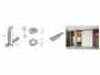 CERNIERA PORTA A BILICO PIVOTANTI modello SYSTEM3 CON ACCESSORI kg.110 VARIE PIASTRE  | FRITSJURGENS - immagine 2