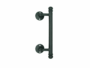 Maniglione 2114 Zancato mm.210x16 con Rosetta Ø40mm in Ferro Nero Antico  Galbusera