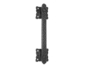 Maniglione 320 mm. 250 con Rosette Quadre mm.60x60 in Ferro Nero Antico  Galbusera
