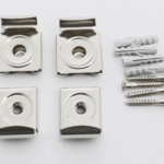 Reggispecchi a Parete modello Esco Ferro Nichelato in Blister Pezzi 4   Gb Manzoni
