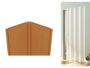 Porta Soffietto PVC Montata su Misura Senza Accessori Colore Normale varie finiture - immagine 7