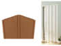 Porta Soffietto PVC Montata su Misura Senza Accessori Colore Normale varie finiture - immagine 9