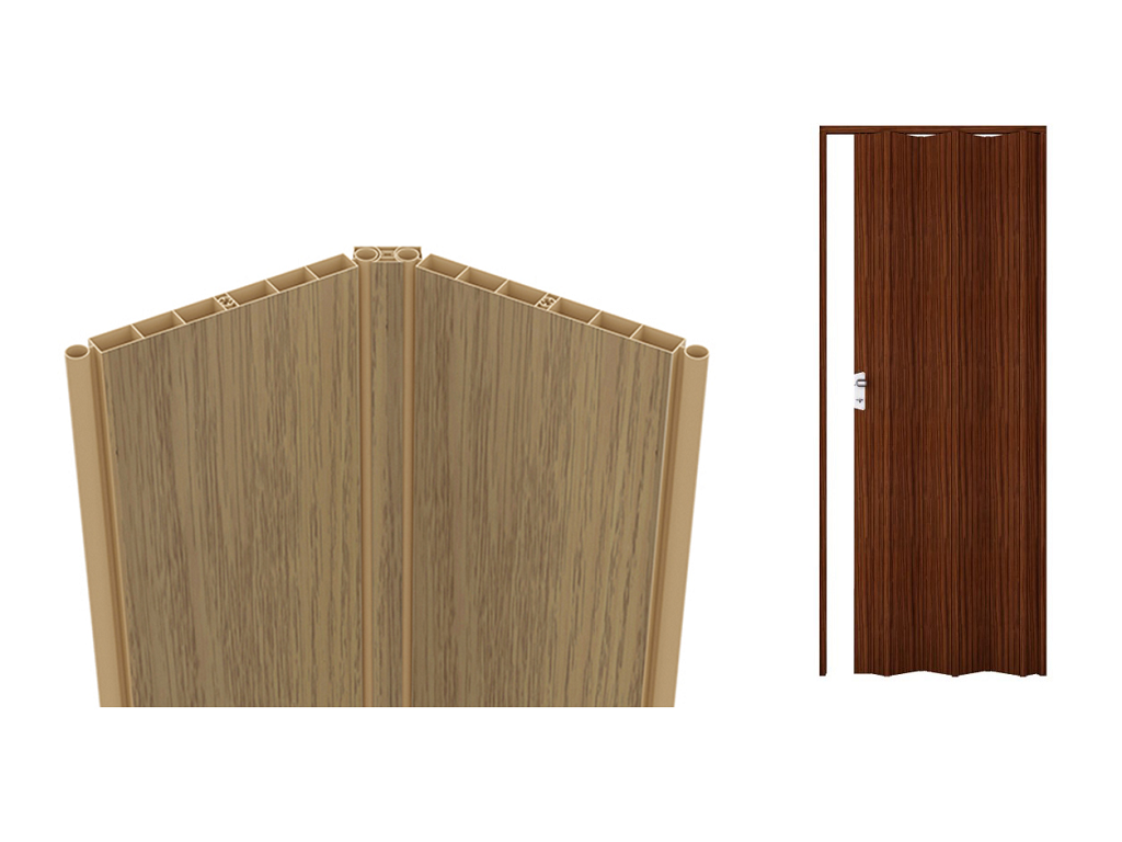 Porta Soffietto PVC Montata su Misura Senza Accessori Colore Stampato varie finiture - immagine 1