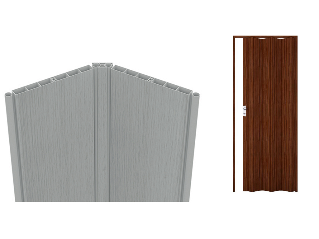 Porta Soffietto PVC Montata su Misura Senza Accessori Colore Stampato varie finiture - immagine 2
