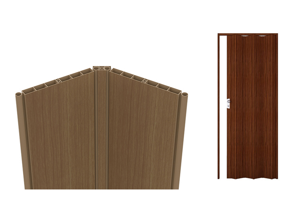 Porta Soffietto PVC Montata su Misura Senza Accessori Colore Stampato varie finiture - immagine 5
