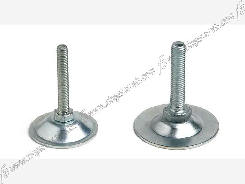 geta4ea10016.jpg Piede Metallico Perno Ma10x50 Portata kg.400 Zincato Getech - immagine 1