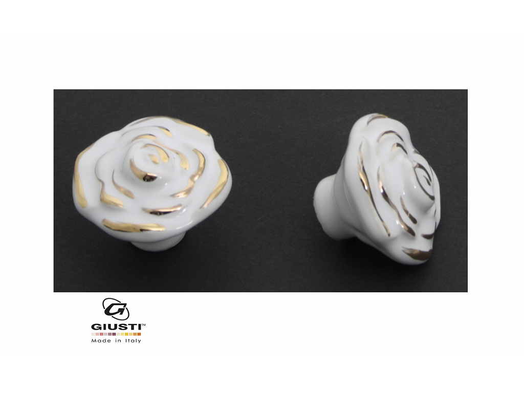 giup110c00aa00c.png Pomolino Mobile Ceramica Rosa d.33x27h Bianco Dec.Aa Giusti - immagine 1
