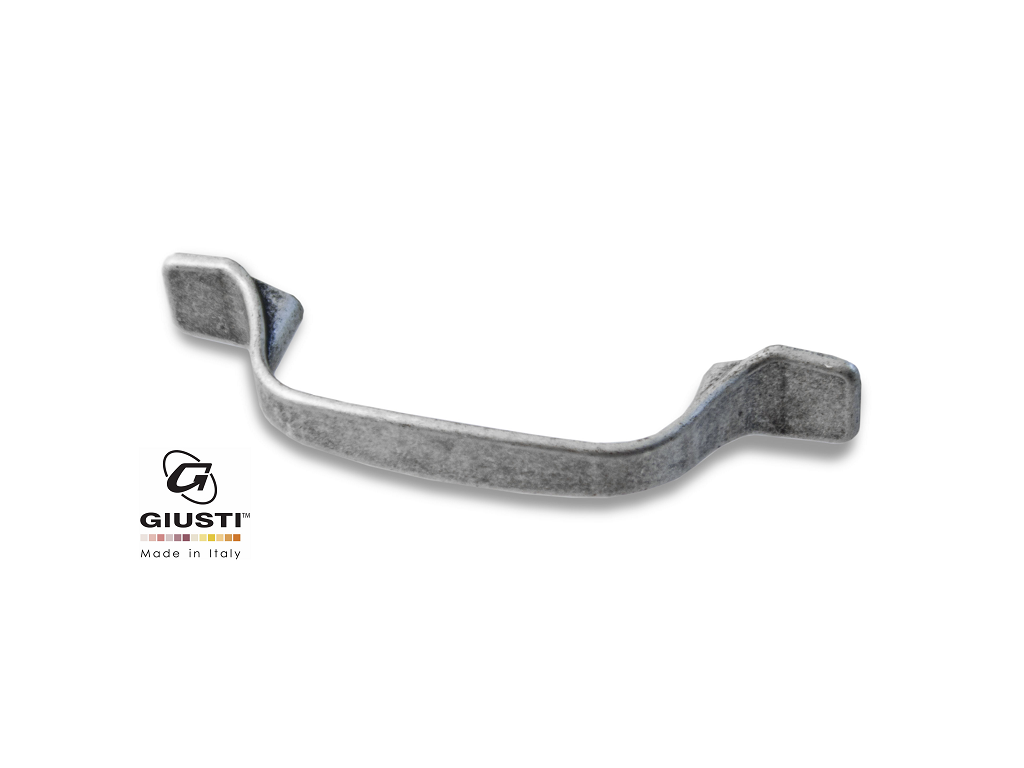 giuwmn50720b00e8c.png Maniglietta Mobile Interasse 64 mm.95x24x14 Argento Vecchio Brillante Giusti - immagine 1