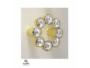 MANIGLIETTA MOBILE INTERASSE 32 DA 50x50x22 mm. TONDA CON PIETRE SWAROVSKI prodotta da GIUSTI