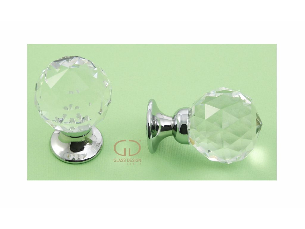 glageopull40t01f4c.png POMOLINO MOBILE CRISTALLO GEO PULL TRASPARENTE/CROMO prodotto da GLASS DESIGN - immagine 1