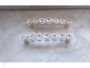MANIGLIETTA MOBILE INTERASSE 96 mm.110x20x30h CRISTALLO TRASPARENTE+ORO-CROMO LUCIDO - immagine 4