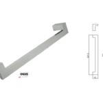 Maniglione York-Z Zancato interasse 300 mm.321x53h varie finiture | GPB Ghidini