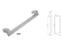 Maniglione York-Z Zancato interasse 300 mm.321x53h varie finiture | GPB Ghidini