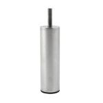 Piede Metallo con Vite Filettata Ma10x30 Cromo Satinato d.40 mm.140h | Gpi