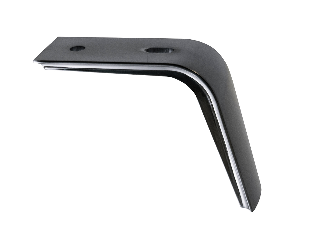 gpi0665140160x060.png Piede Metallo Cromo Nero d.160x160 mm.140h | Gpi - immagine 1