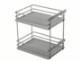 Cestello Laterale Movixpro 2 Ripiani per Cucina senza Binari Antracite Ral 7025 mm.300/ 400 / 500 | GTV - immagine 2