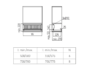 Scolapiatti Monolivello in acciaio inox 18/10 per Mobile da mm.280x800x187 | GTV - immagine 3