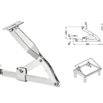 Supporti per Letti Inclinabili 18 Passi Acciaio Zincato Apertura Max mm.300  pz.2   Hafele