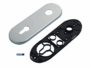 Placca Corta Per Blindate Interasse 85 Da 182x62 mm. Foro Yale | Hoppe