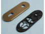 Placca Corta Per Blindate Interasse 85 Da 182x62 mm. Foro Yale | Hoppe - immagine 2