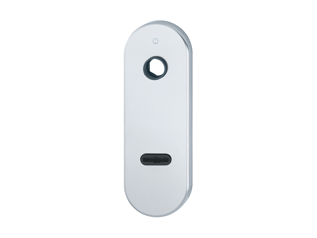 hop2125704.png Placca Corta Per Blindate mm.182x62 Int.85 Doppa Mappa Alluminio | Hoppe - immagine 1