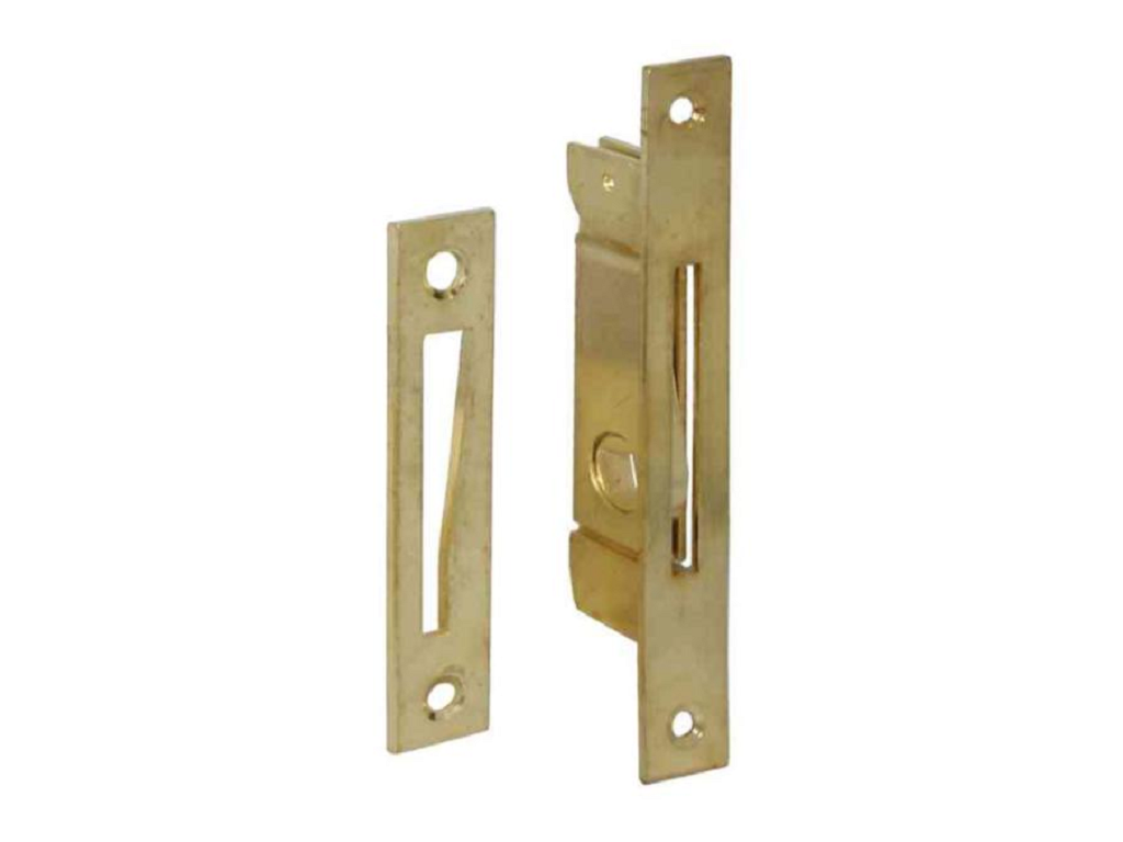 ibf173o.png Cremonese Infilare 1chiusura Mignon Spostabile Placca mm.116x16x25h Ottonato | Ibfm - immagine 1
