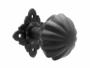 Pomolo Fisso 63 con Rosetta d.55x55 mm. in Ferro Nero Antico  Galbusera