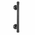 Maniglione 2114 mm.180 con Rosetta  mm.40x240h in Ferro Nero Antico | Galbusera