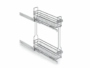 Cestello Estraibile 2 Ripiani Modello Jolly Gold Cromo Guide Laterali Sx Soft mm.15x28 | Inoxa