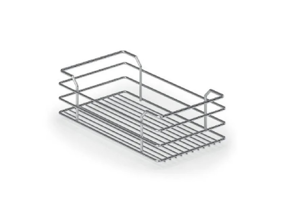 inx185230.png Cesto per Colonna Estraibile modello Gold Cromato cm.30x50 Pz.3 | Inoxa - immagine 1