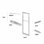 Colonna Estraibile Modello Gold con Guide Estrazione Totale mm.30x50x1170-1520h | Inoxa