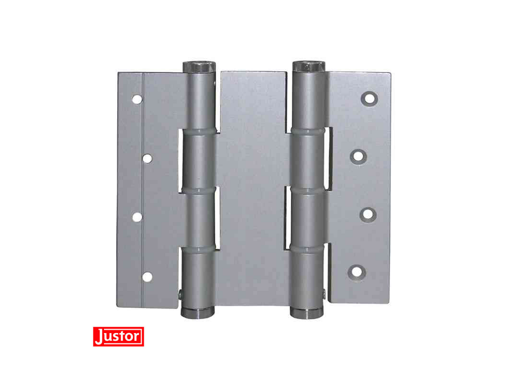 jus541401.png Cerniere Doppia Azione Alluminio Da120 mm.133x120 Pz.2 Argento Justor - immagine 1