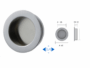 Maniglia Incasso Tonda d.40/35x12h varie finiture  Mariva - immagine 2