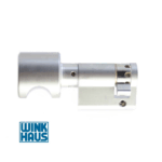 Mezzo Cilindro Europeo Sagomato con Pomolo Cromo Satinato A:30+B:10=L:40 mm. | Wink Haus