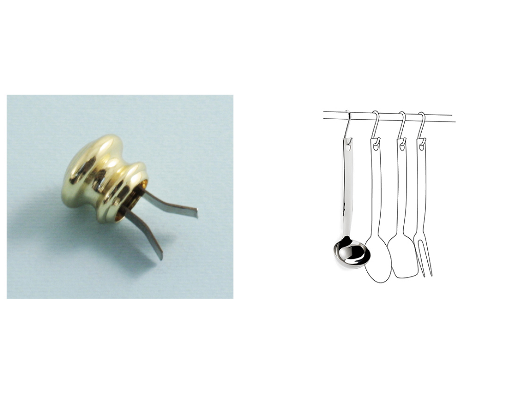 lap073f000.png Finalino Luxury per Tubo d.10 Dorato Laplast - immagine 1