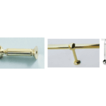 Mensola Luxury per Tubo Tondo d.10 Dorato cm.4,5  Laplast