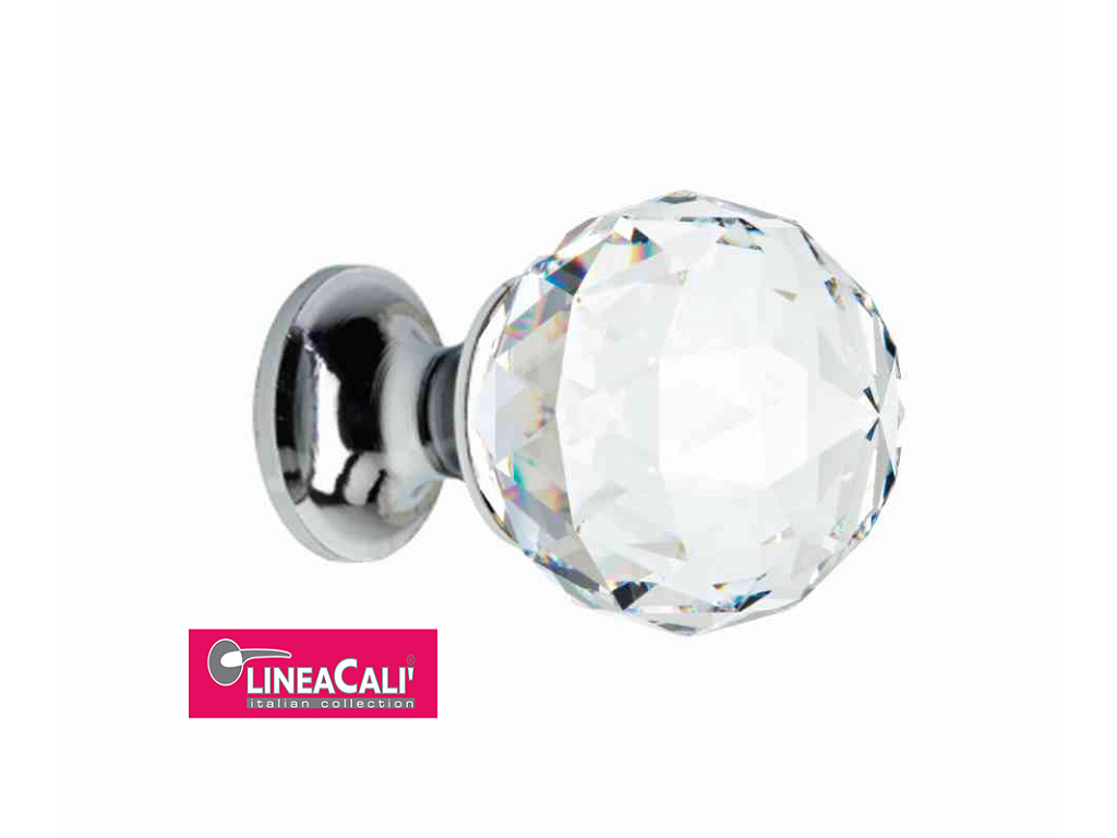 lca200200pb00xx0000cr.png Pomolino Mobile Cristallo Swarovski d.40/20x59h Cromo Linea Cali - immagine 1