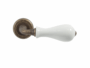 MANIGLIA ETRURIA ROSETTA TONDA d.50x10h FORO CHIAVE PORCELLANA  VARIE FINITURE | CERAMICHE LIBERATI - immagine 2