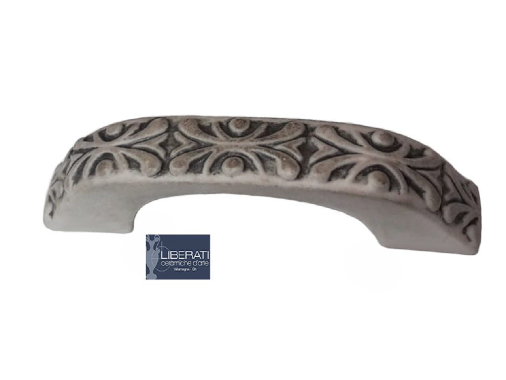 lir11mmab12c.png Maniglietta Mobile Interasse 64 mm.85x23h Acanto Ceramica Biscuit Antico | Ceramiche Liberati - immagine 1