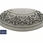 Maniglietta Mobile Interasse 96 mm.125x30h Conchiglia Acanto Ceramica Biscuitt Antica | Ceramiche Liberati