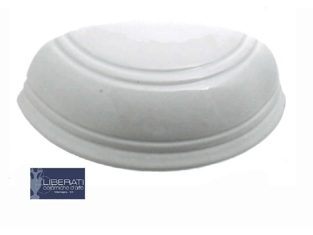 lir15mcas12c.png Maniglietta Mobile Interasse 64 mm.85x30h Conchiglia Saturno Ceramica Biscuit Bluette | Ceramiche Liberati - immagine 1