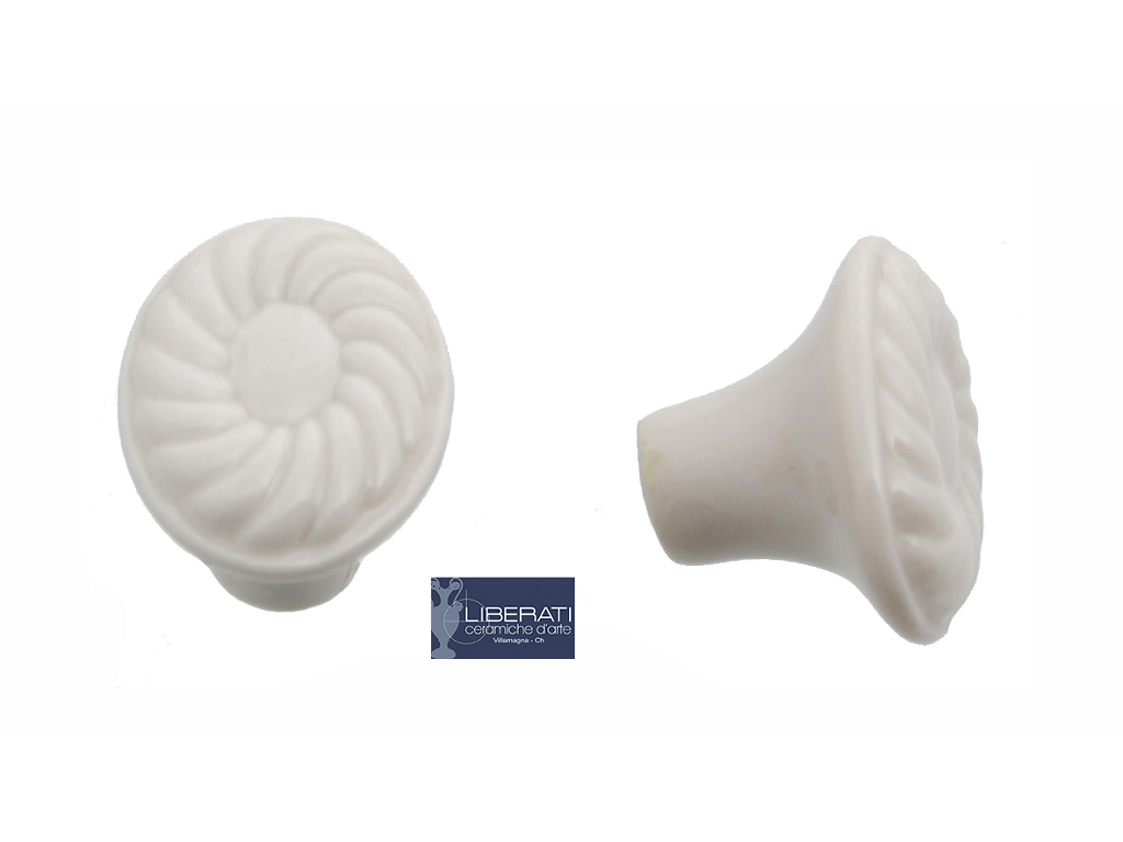 lir17prso24c.png Pomolino Mobile Porcellana Iris mm.22x33x22h Piccolo Smaltato Rosa | Ceramiche Liberati - immagine 1